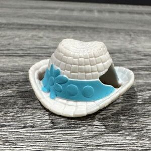 Littlest Pet Shop | White & Blue Cowboy Hat - Toy Replacement Accessory Piece